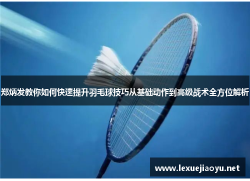 郑炳发教你如何快速提升羽毛球技巧从基础动作到高级战术全方位解析