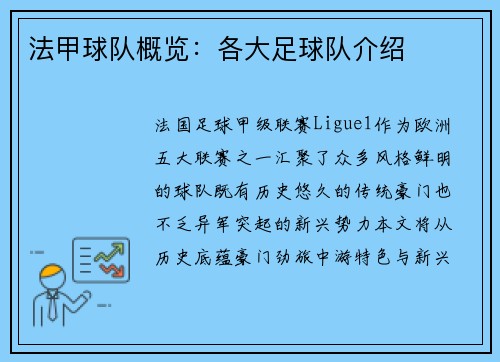 法甲球队概览：各大足球队介绍